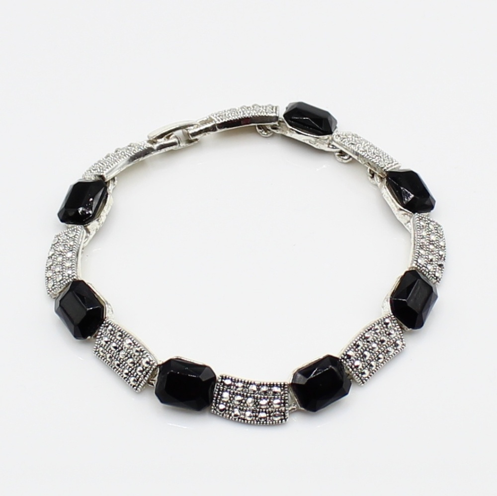 Vintage art deco link bracelet - Picture 1 of 7